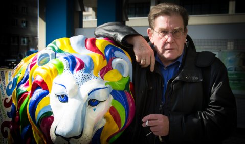 Theo Geißler hat den Bayerischen Löwen im Griff. Foto: Hufner