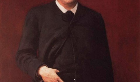Ilya Repin: Portrait des Komponisten Alexander Konstantinovich Glazunov. Öl auf Leinwand. 119 × 90.5 cm. The State Russian Museum, St. Petersburg.