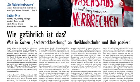 Hochschulmagazin der nmz. Titelseite.