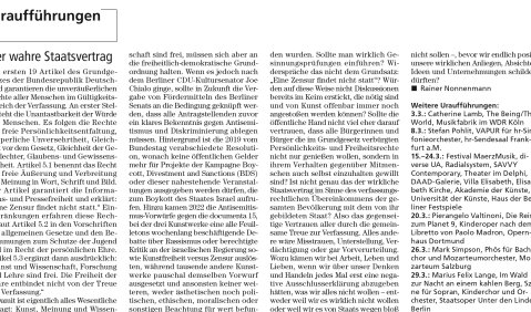Uraufführungen 2024/03. Uraufführungen 2024/03.