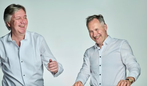 Prof. Gregor Bühl und Prof. Ekhart Wycik. Foto: Guido Werner