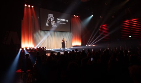 APPLAUS-Award: Laudatorin Angelika Niescier. Foto: © Bernhard Schinn