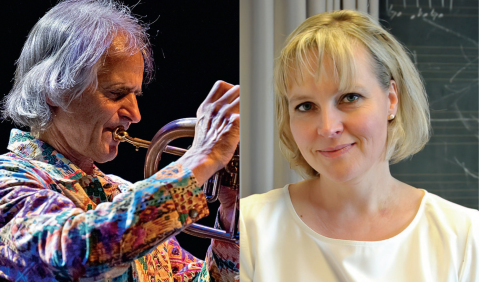 &bdquo;Freie Improvisation&ldquo; mit Markus Stockhausen und Impulsvortrag mit Prof. Ute Hasenauer. Fotos: privat