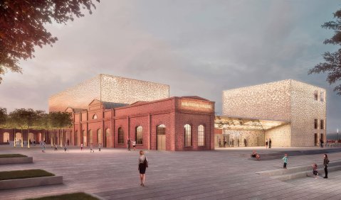 Visualisierung „Kulturraffinerie K714“ Monheim: Bez + Kock Architekten Generalplaner GmbH