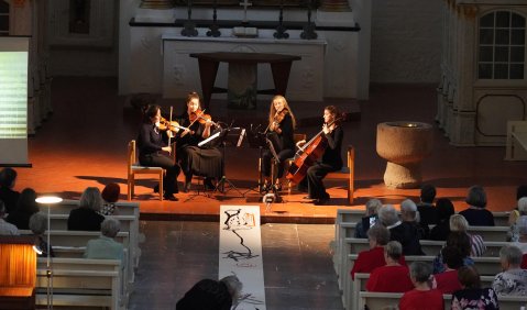 Wandelkonzert in St. Marien, Friedland. Foto: Günter Knop