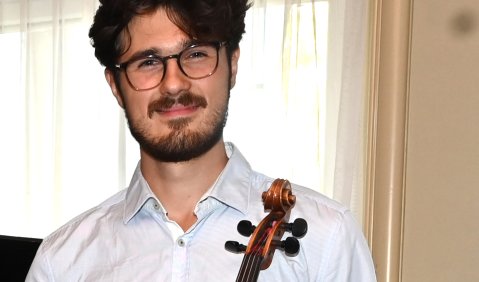 Eike Coetzee, Viola, Gewinner des Elsie-Kühn-Leitz-Stipendiums 2025/26 / © Barbara Czernek