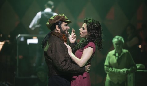 María de Buenos Aires | Santiago Bürgi (Sänger), Candela Gotelli (María). Foto: Lutz Edelhoff
