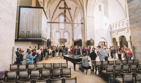 Zusammenkommen &ndash; Absprachen treffen &ndash; singen! &copy; Anna-Kristina Bauer | VISION KIRCHENMUSIK