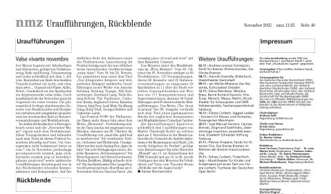 nmz 11/25 - die letzte Seite nmz 11/25 - die letzte Seite