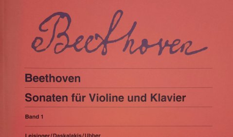 Ludwig van Beethoven: Sonaten für Violine und Klavier, Band 1, hrsg. von Ulrich Leisinger. Wiener Urtext Edition, Schott/Universal Edition UT 50154