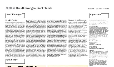 Seite 40 der nmz 2026/03.