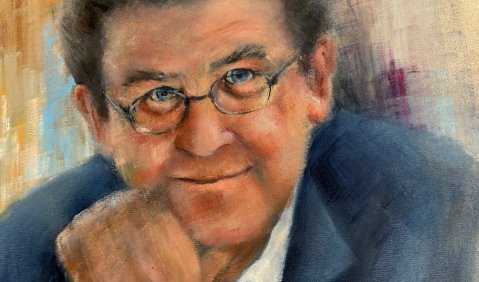 Theo Geißler. Gemälde von Anneliese von Markreither. Foto: Theo Geißler