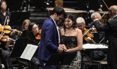 Werther [konzertant], Musikalische Leitung: Enrique Mazzola, Konzertante Premiere Deutsche Oper Berlin am 23. Juli 2025, Fotos: Bettina Stöss