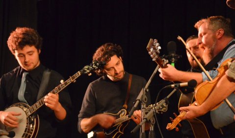 In concert: die Bluegrass-Band Chicken Wire Empire. © Rainer Zellner