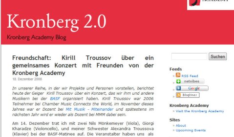 Screenshot - website Kronberg 2.0