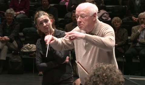 Der Meisterkurs Dirigieren mit Bernard Haitink: Lucerne Festival Academy at Easter 2012. Foto: nmzMedia