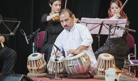 Das Foto von Guido Werner stammt vom Benefizkonzert „Musik für Afghanistan“ in der Kaiser-Wilhelm-Gedächtniskirche Berlin im November 2021.