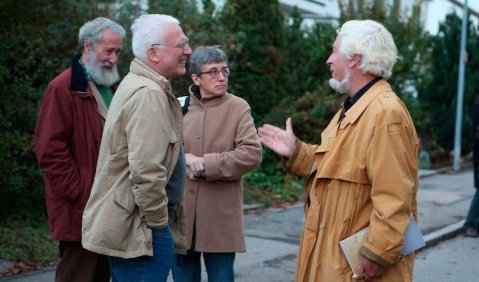 Reinhard Oehlschlägel, Max Nyffeler, Gisela Gronemeyer, Heinz-Klaus Jungheinrich. Foto: © Astrid Karger