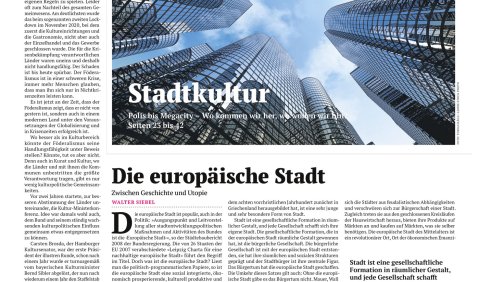 Politik & Kultur 2021/02. Titelseite