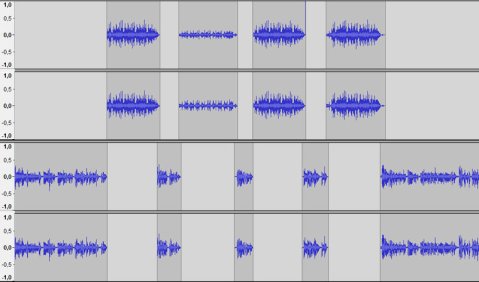 Arbeit am Material. Schnitt im Audioeditor.