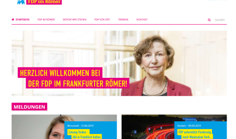 FDP-Fraktion im Frankfurter Römer. Screenshot