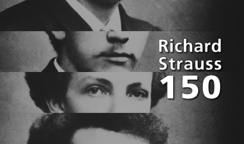 Richard Strauss. 150. Geburstag. Montage: Hufner